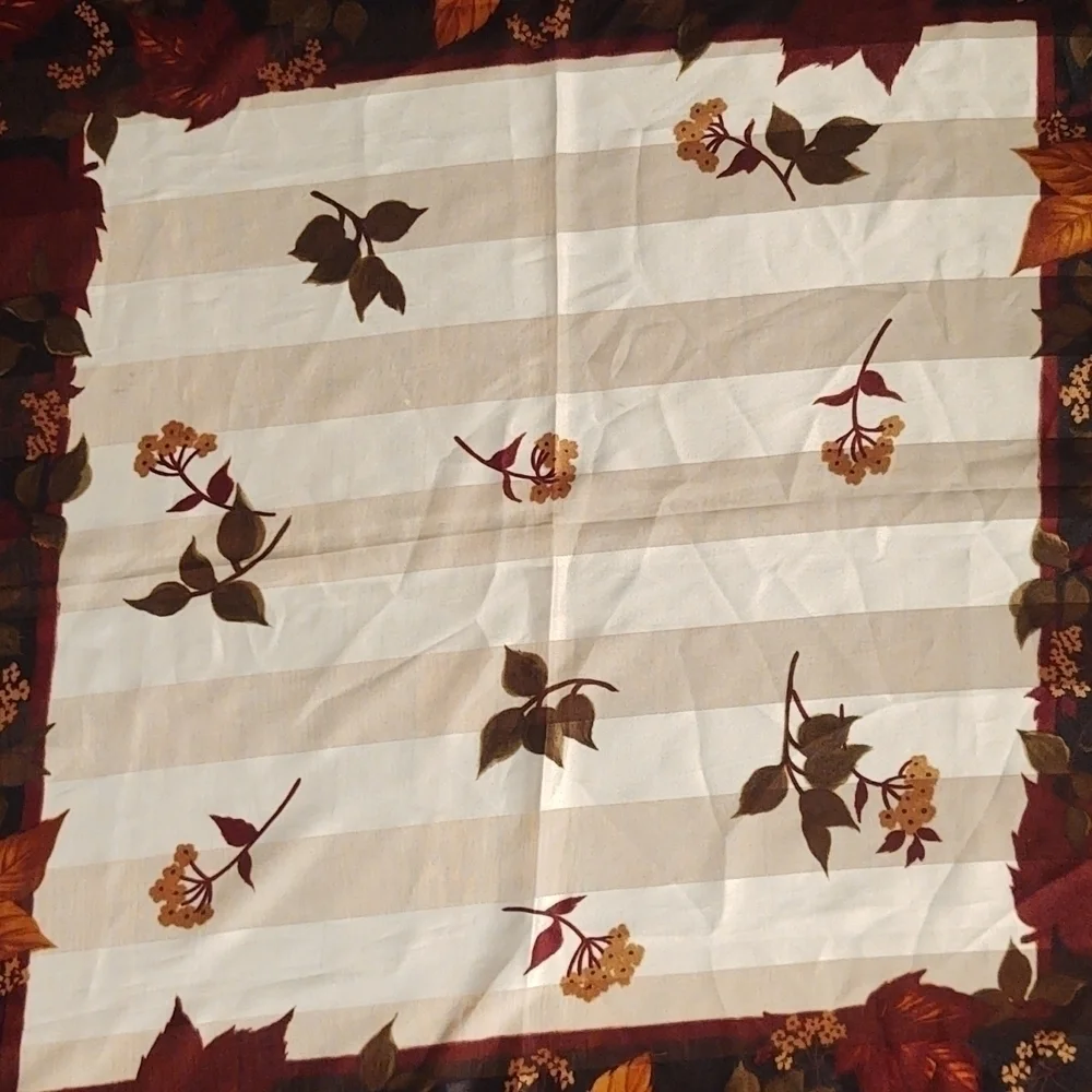 Autumn Leaves Pattern Scarf/ beautiful colors